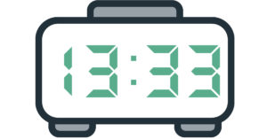 heure triplée 13h33